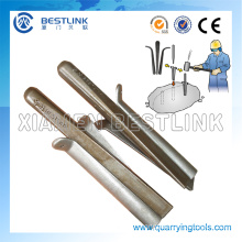 Traditional Manual Hand Splitter Wedge and Shims for Rock Splitting